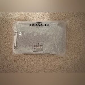 Coach double zip wallet